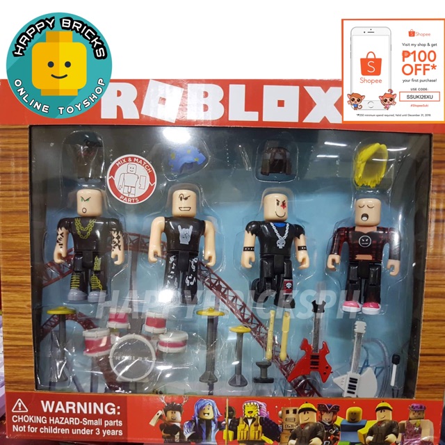 Latest Roblox Punk Rockers Toy Figure Set Shopee Philippines - roblox punk rockers mix match action figure set 4 pack