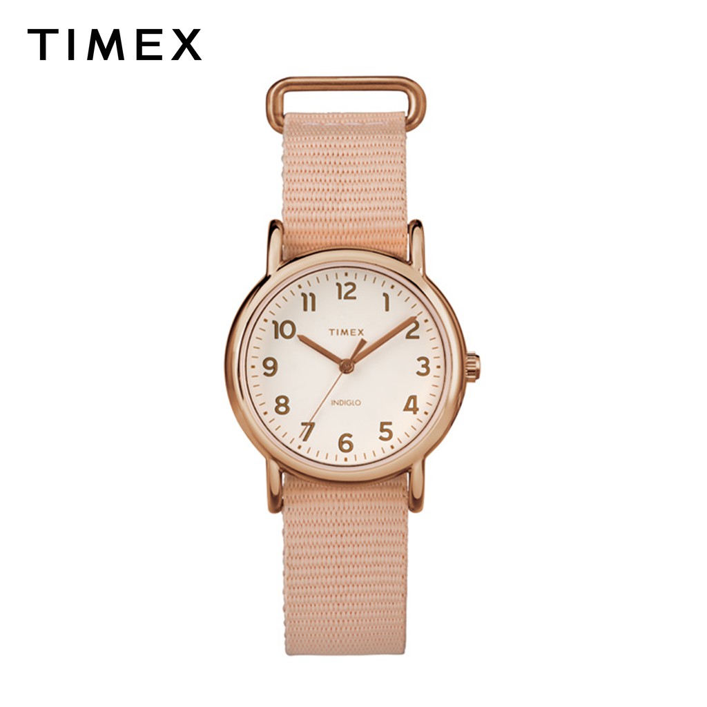 Timex Weekender Pink Fabric Analog Quartz Watch For Women TW2R59900 STYLE |  Shopee Philippines