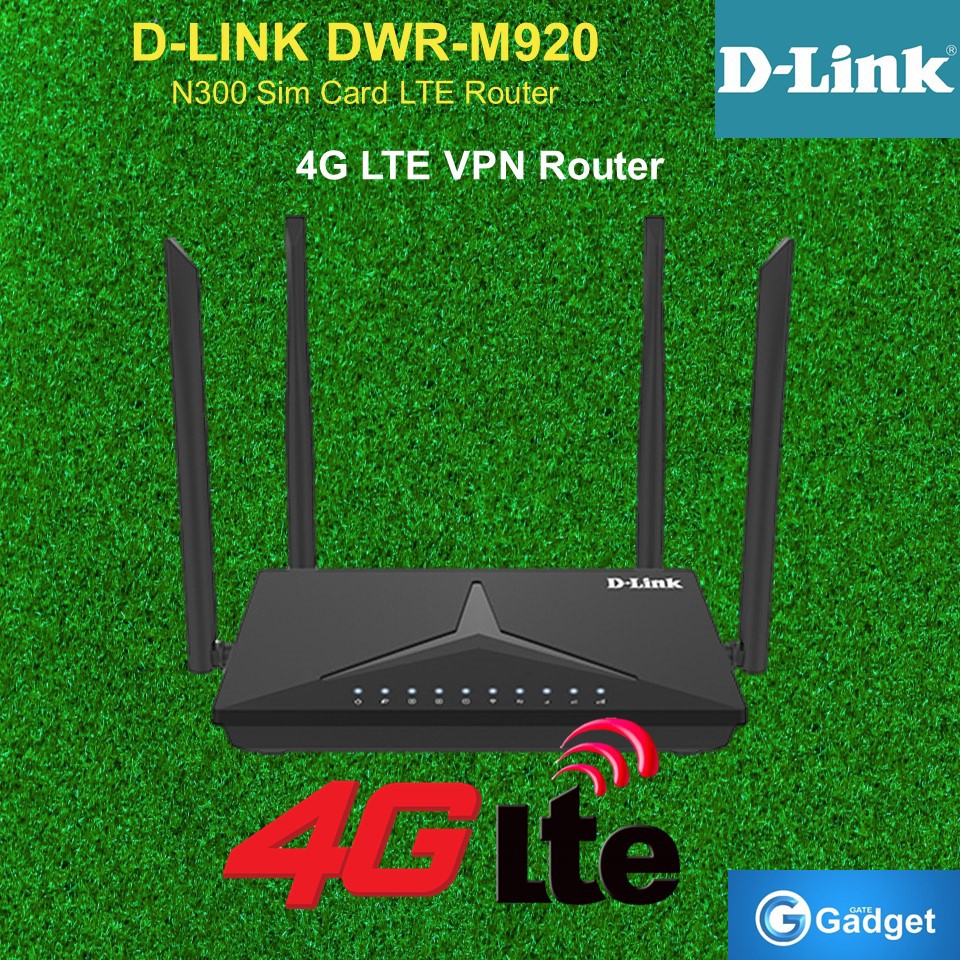 DLink DWRM920 N300 4G LTE Sim Cards Wireless Router build in VPN