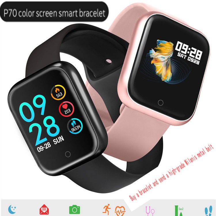 NEW P70 Smart Watch Waterproof Heart 