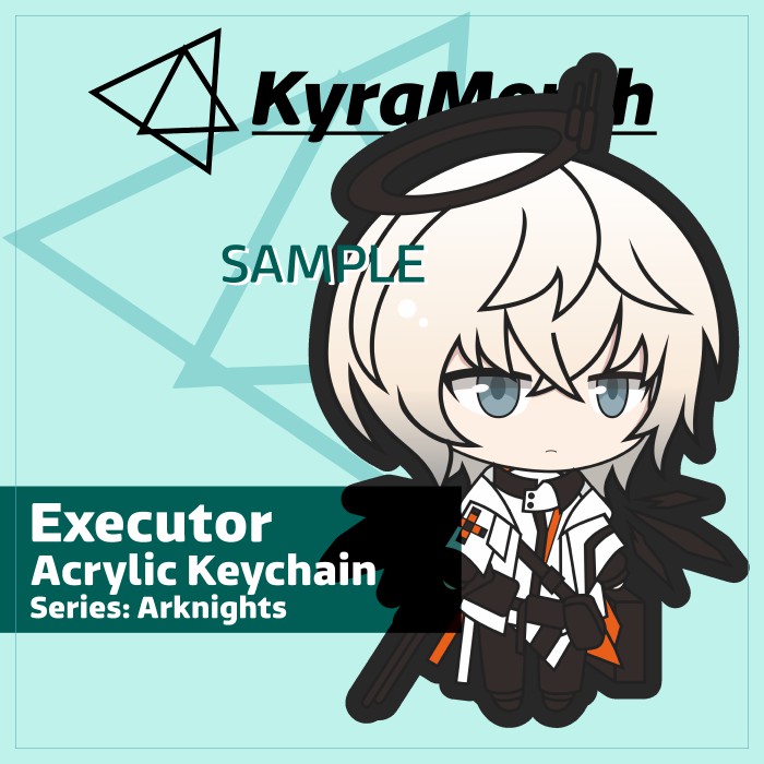Arknights Executor Double Acrylic Keychain 6cm Black Side for
