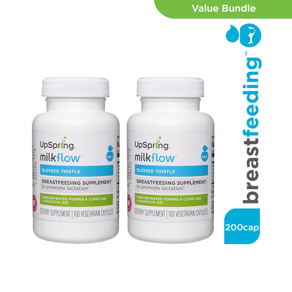 Upspring Milk Booster Blessed Thistle Lactation Supplement for