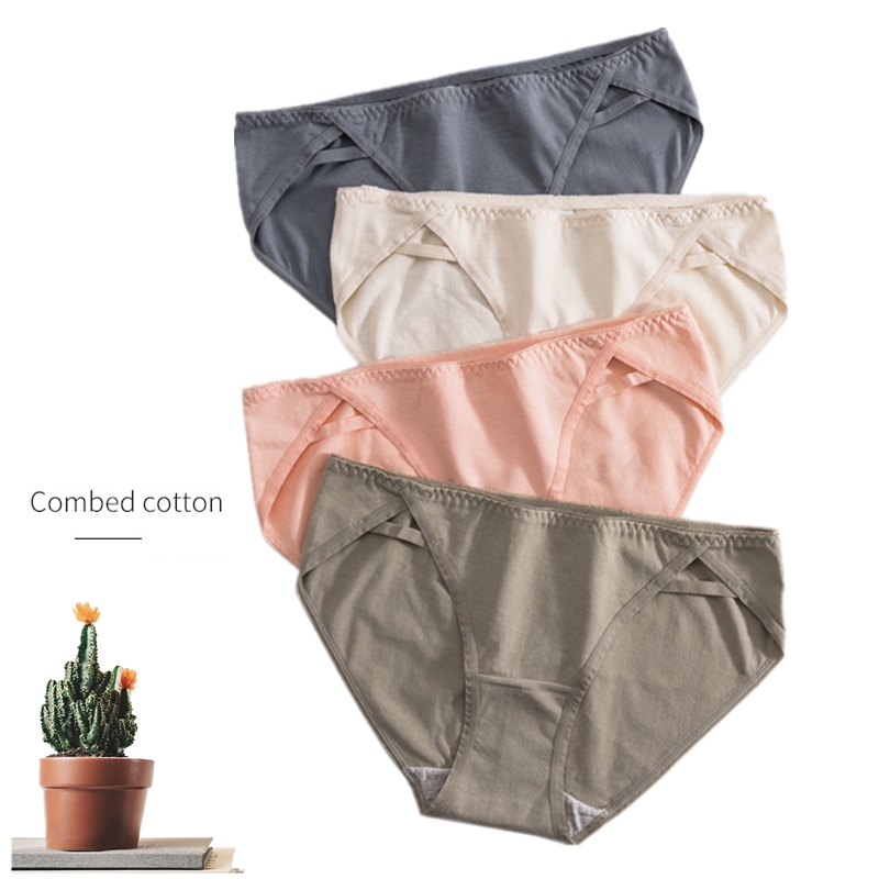 Solid Color Pure Cotton Hollow Sexy Women Panties 7 Colors Briefs Shopee Philippines