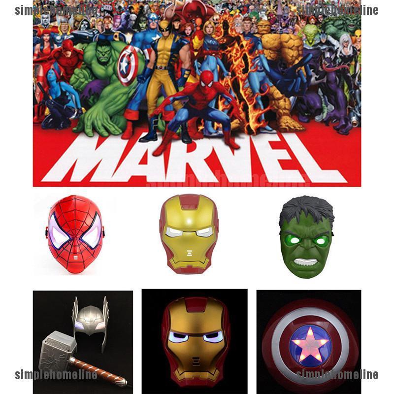 Marvel Spiderman Iron Man Hulk Thor Avengers Super Hero Combo Card Mask Shopee Philippines - how to make iron man avengers endgame in roblox shl ll