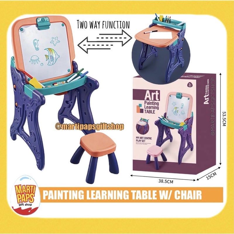 ART PAINTING LEARNING TABLE EASEL WHITEBOARD BOARD DESK TABLE