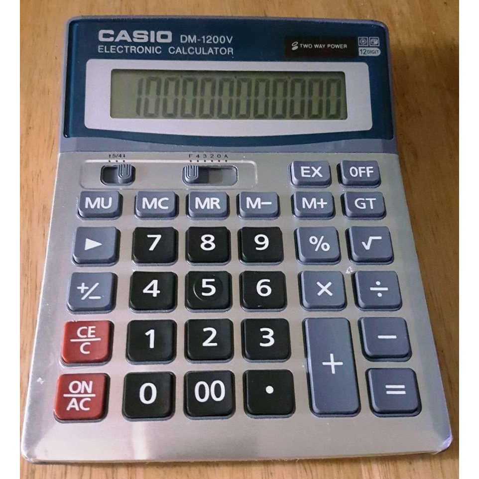 Casio DM1200V BIG Display 12 Electronic Calculator Shopee Philippines