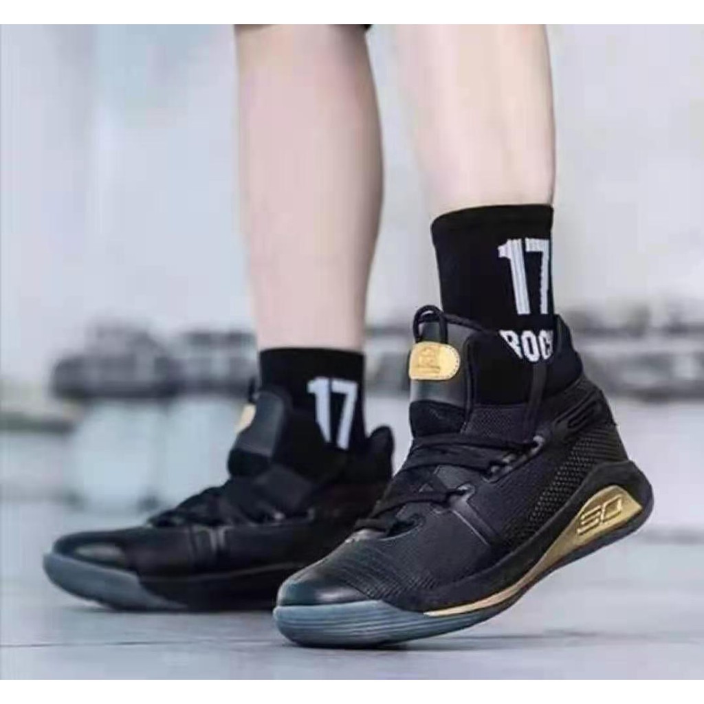 CURRY 6 Black/Gold High Tops BASKETBALL SHOES FOR MEN #2111men shoe |  Shopee Philippines