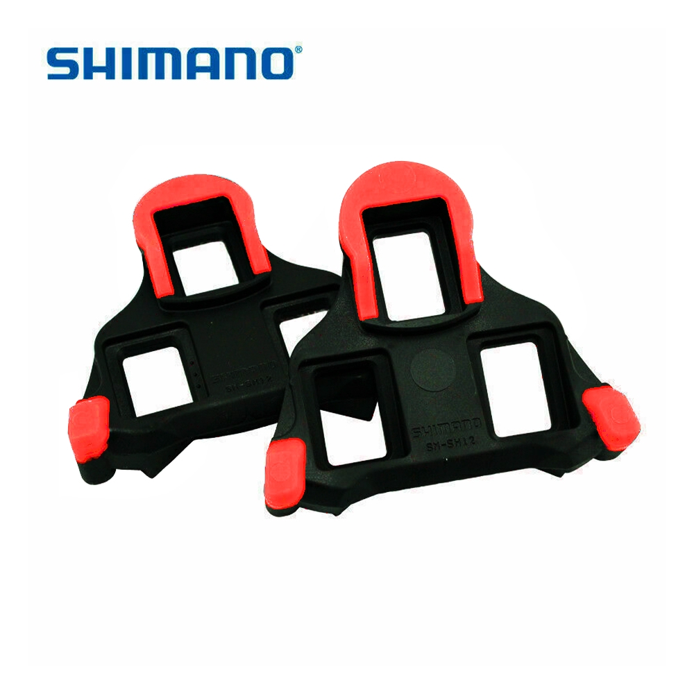 Vanvo 2 x Bicycle Bike Self-Locking Pedal Cleats Set Yellow for Shimano SM-SH11 SPD-SL SH11 Red