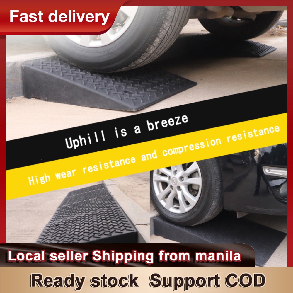 Rubber Heavy Duty Threshold Uphill Slope Curb Ramp Mat Pad Car Truck ...