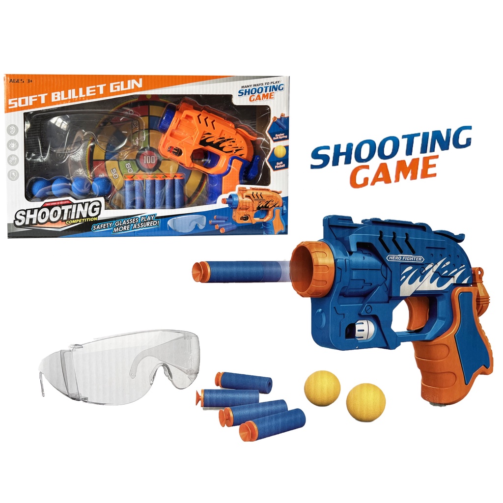 2in1 Soft Bullet Gun Toy Shooting Nerf Gun Toy Shopee Philippines 7884