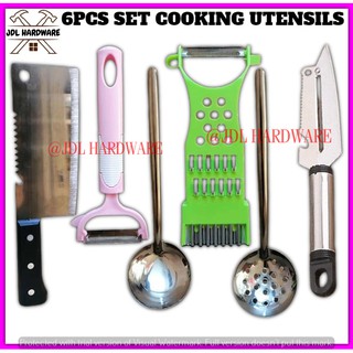2047 6PCS/SET Cooking Utensils Knife Multi Purpose Peeler Small Ladle Small Skimmer Knife w/ Peeler #1
