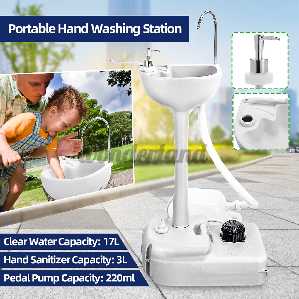 Portable Hand Washing Station Garden Camping Sink Basin ...