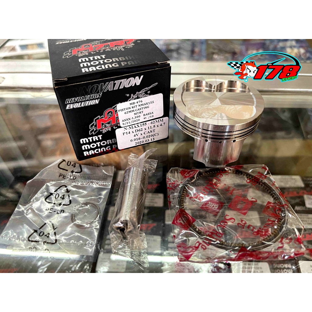 MTRT piston kit nmax/aerox155 62MM (casting) Shopee Philippines