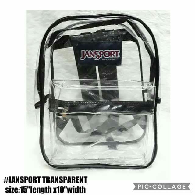 jansport transparent backpack