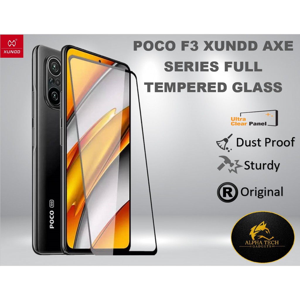 Poco F3 Xundd Axe Series Full Tempered Glass Screen Protector Shopee Philippines 4855