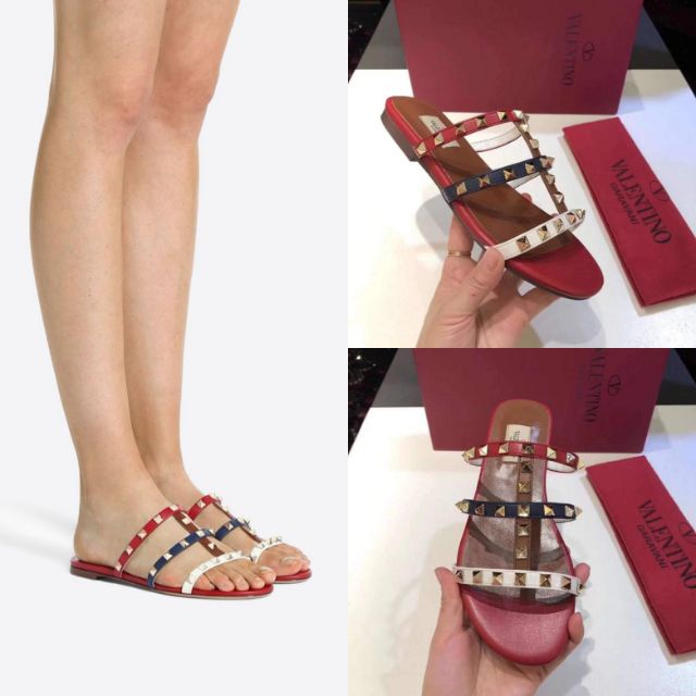 valentino rockstud cage sandals