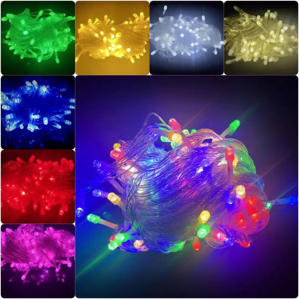 100L LED Christmas Light with end Connector with controller Shopee
