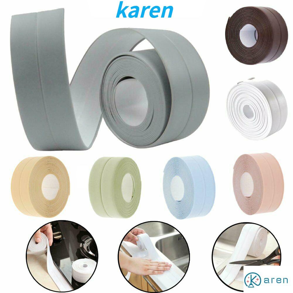 KAREN 3.2m Waterproof Seal Strip Bathroom Wall Corner Sealing Tape