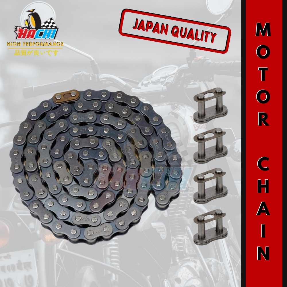 HACHI MOTORCYCLE CHAIN 420X110L / 420X120L / 428X110L / 428X120L