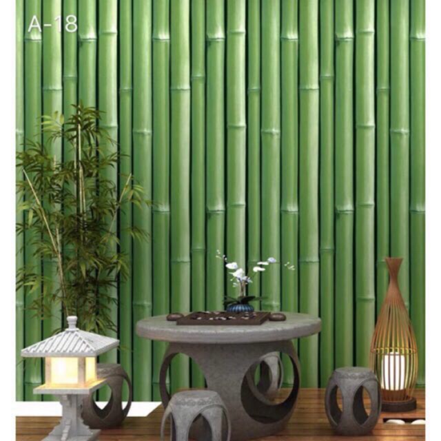 kakalaonline pvc wallpaper bamboo design waterproof self adhesive Size: 10  Meters x 45 Cm | Shopee Philippines