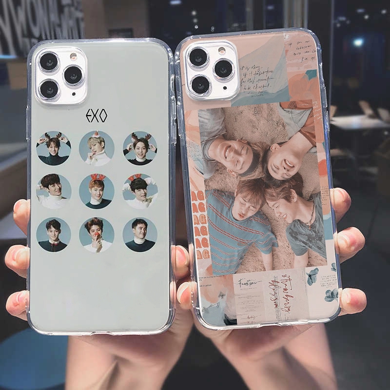 Exo Anti Drop Phone Case Iphone X Xr Xs Max 6 6s 7 8 Plus Transparent Soft Tpu Shining Back Cover Shopee Philippines