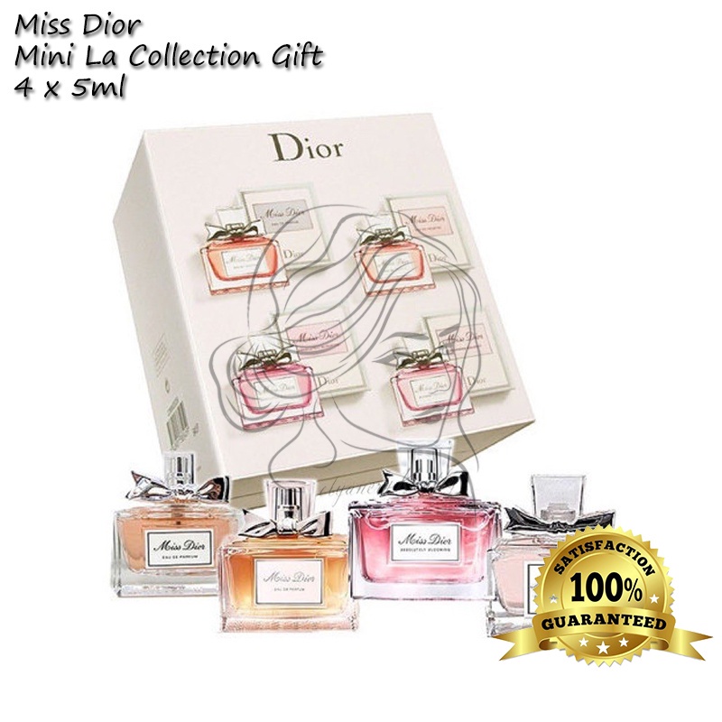 (Original) 4in1 Miss Dior Mini La Collection Gift Set for Women 4 X 5ml
