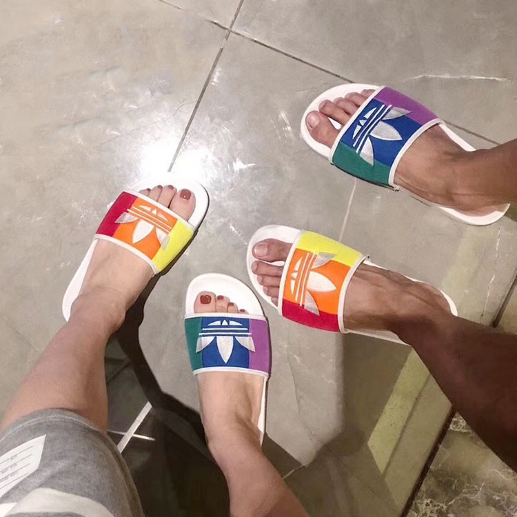 adidas adilette rainbow
