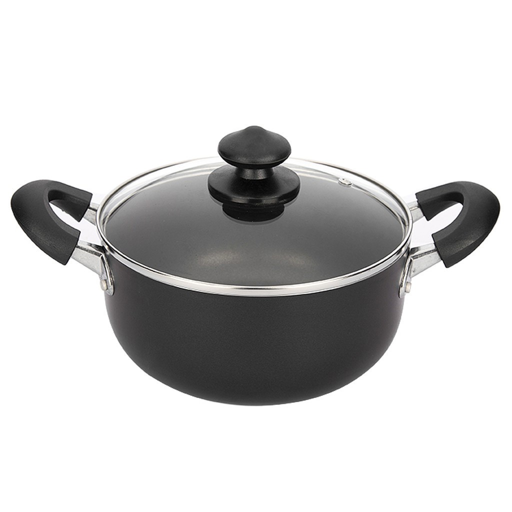 Landmark Royal King 20cm Induction Ready Non-stick Stockpot With Glass ...