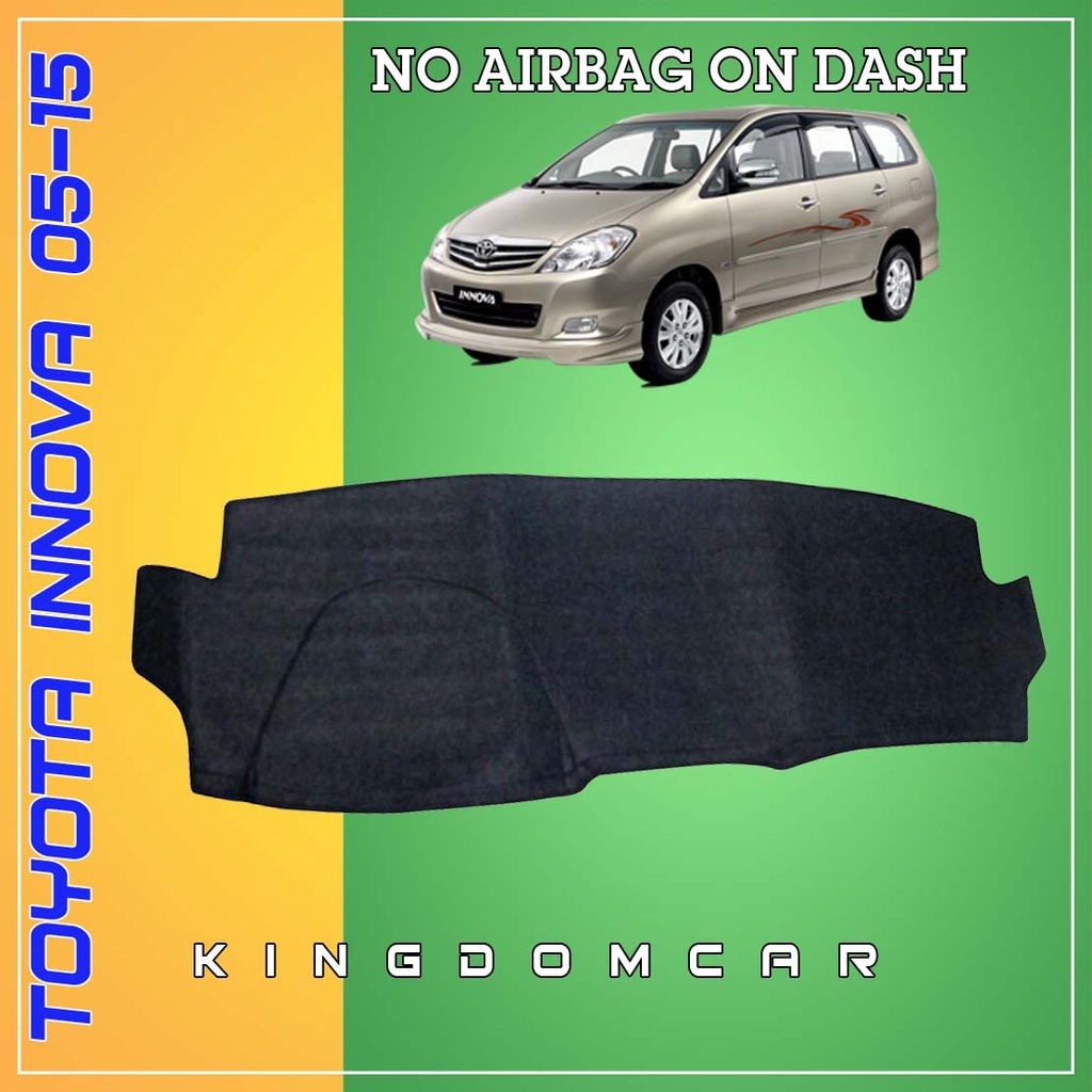 Customized Dashboard Cover Mat for Toyota Innova 20052015 (No Airbag