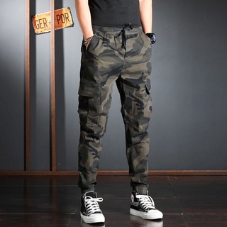 Camouflage 6 Pocket Men Sweats Sports Fitness Pants Joggers Slim Fit Cargo for New #7