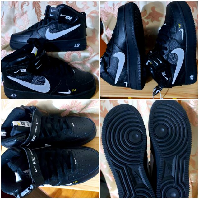 air force 1 black high cut