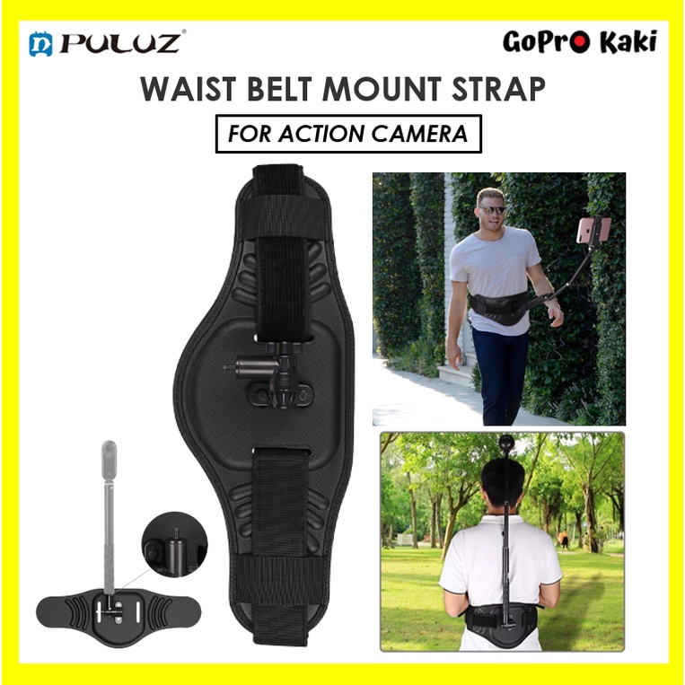 Puluz Waist Belt Mount Strap for Action Camera, GoPro Fusion, DJI Osmo