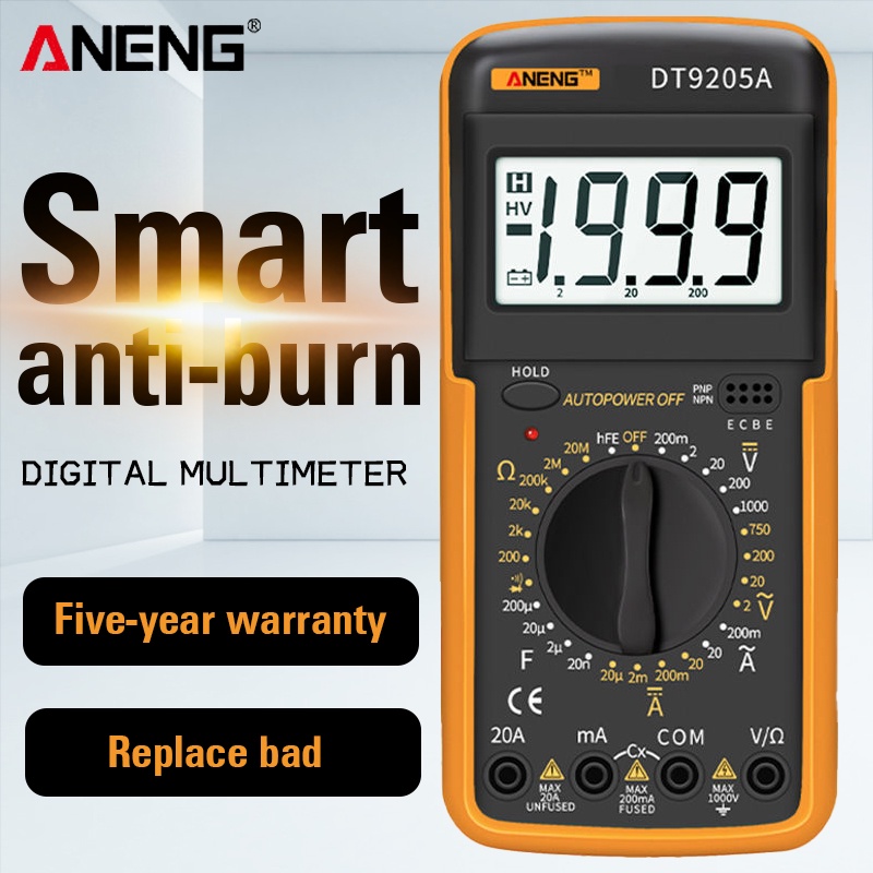 Digital multimeter AC and DC voltage measuring instrument Multi