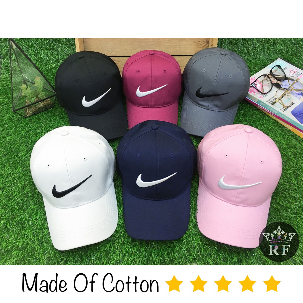 plain black nike cap