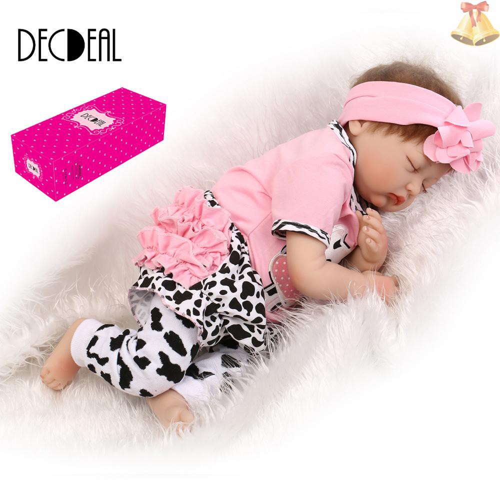 silicone sleeping cute baby doll