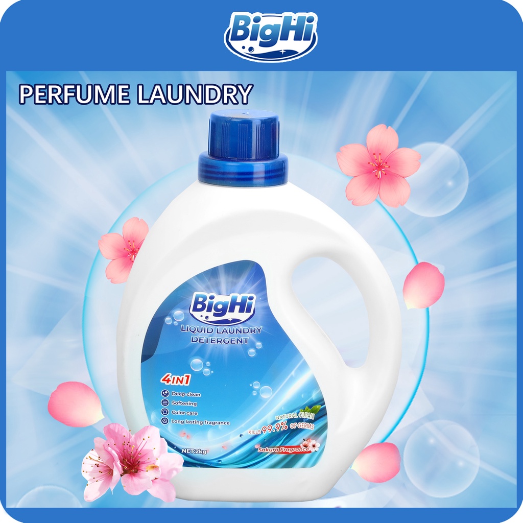 BigHi Liquid Laundry Detergent 2Kg Sakura Fragrance | Shopee Philippines