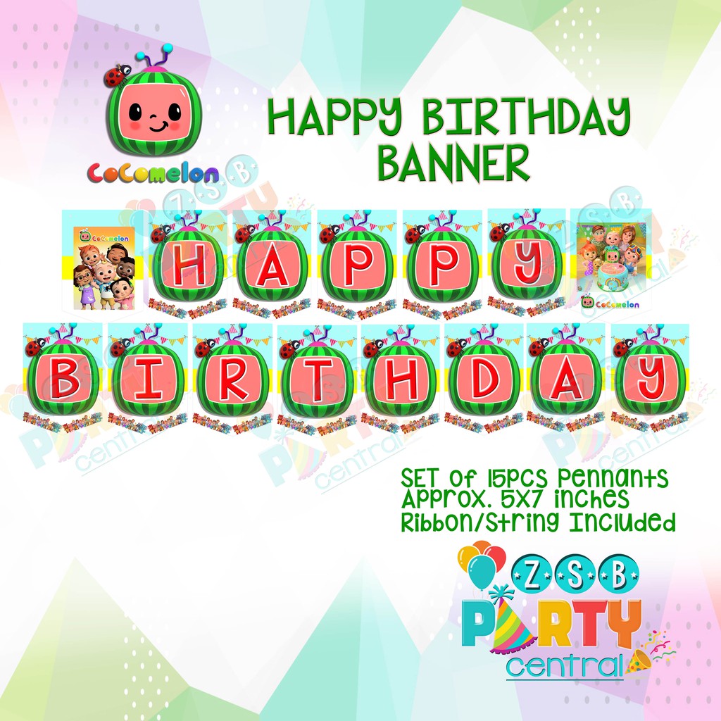 Cocomelon Birthday Banner | Shopee Philippines