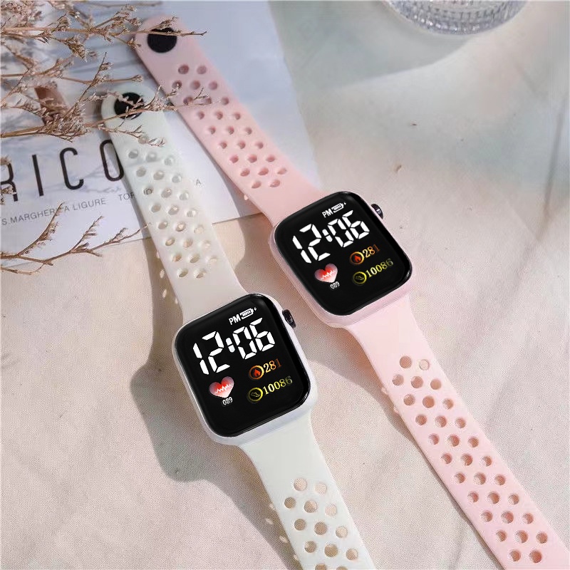 Hot Sale LED Digital Watch For Women Men Students Popular Colorful
