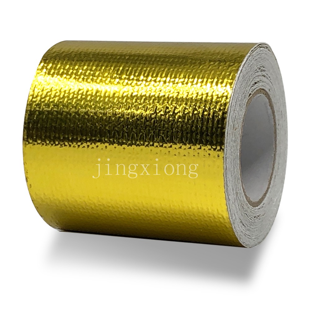 Gold Exhaust Universal Header Pipe Heat Wrap Tape Shopee Philippines