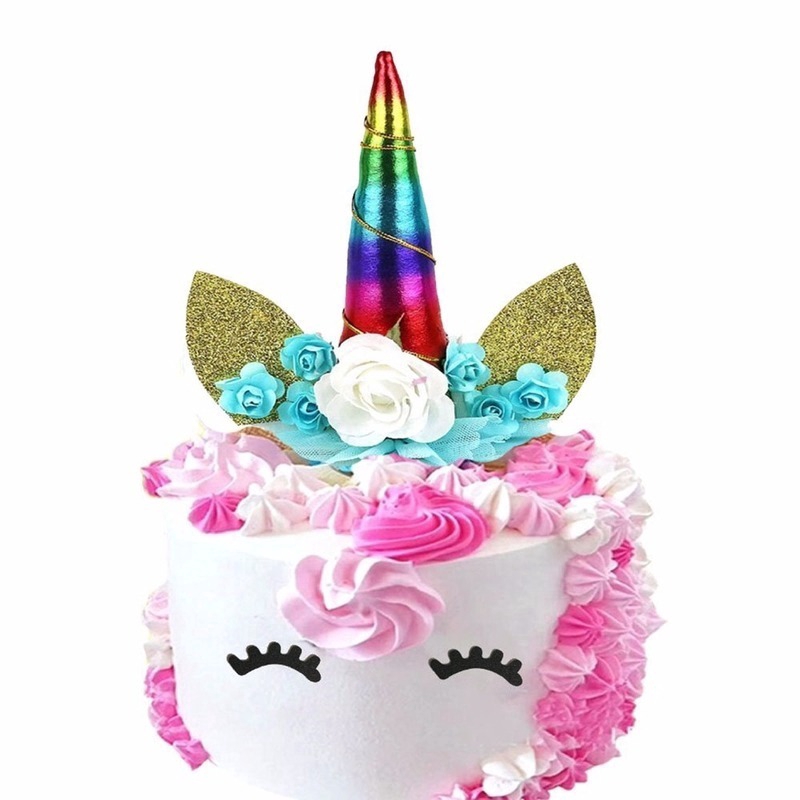 Unicorn Cake Topper For Girl Birthday Party Decorations Favors Supplies Shopee Philippines