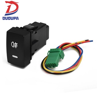 DC12V Rear Fog light Push Switch 4 Wire Button For Prius Toyota Corolla Camry 