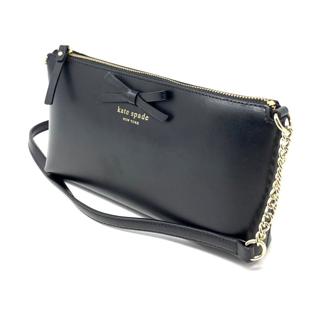 kate spade black purse with chain