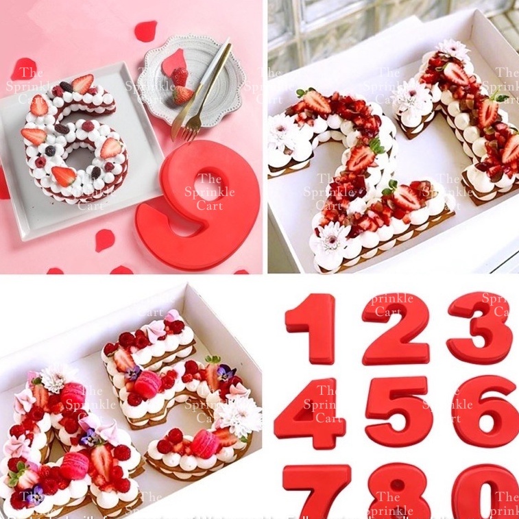 10inch Silicone Number Cake Molder Large Birthday Celebration | Shopee ...