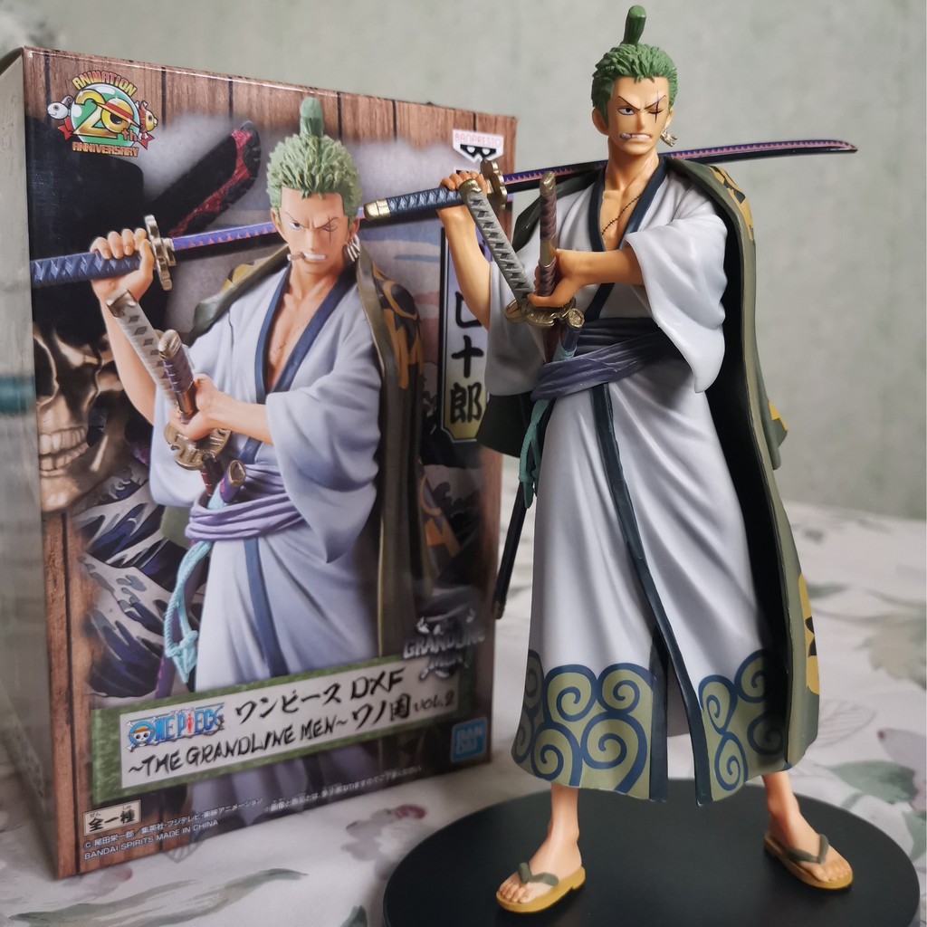 One Piece Bandai Figure The Grandline Men Vol 2 Dxf Roronoa Zoro Shopee Philippines