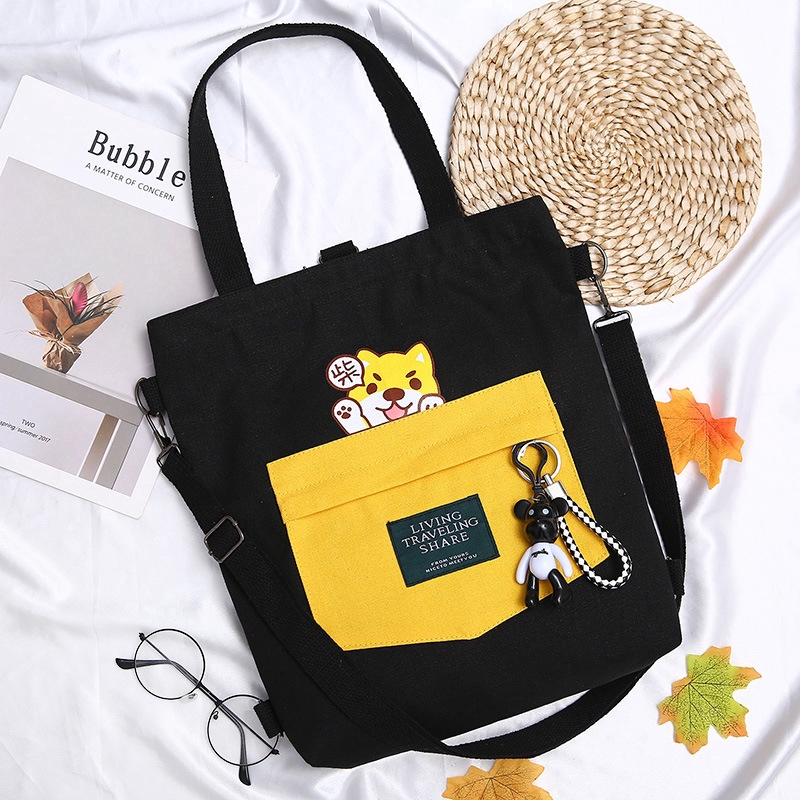 Mr.Weng Household Watercolor Lion Lady Handbag Tote Bag Zipper Shoulder Bag