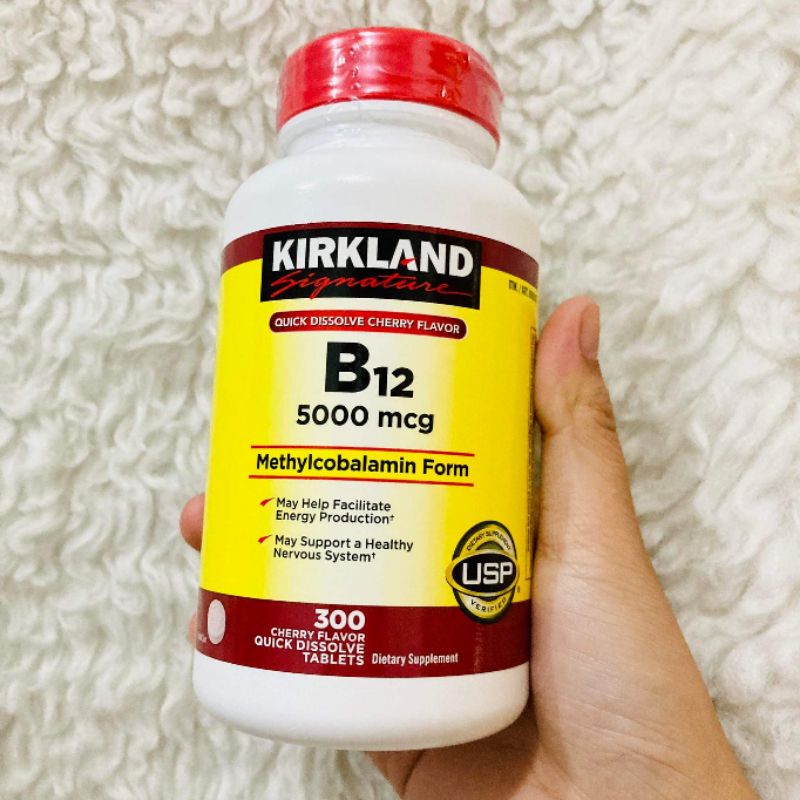 Kirkland Vitamin B12 5000mcg 300 tablets Shopee Philippines