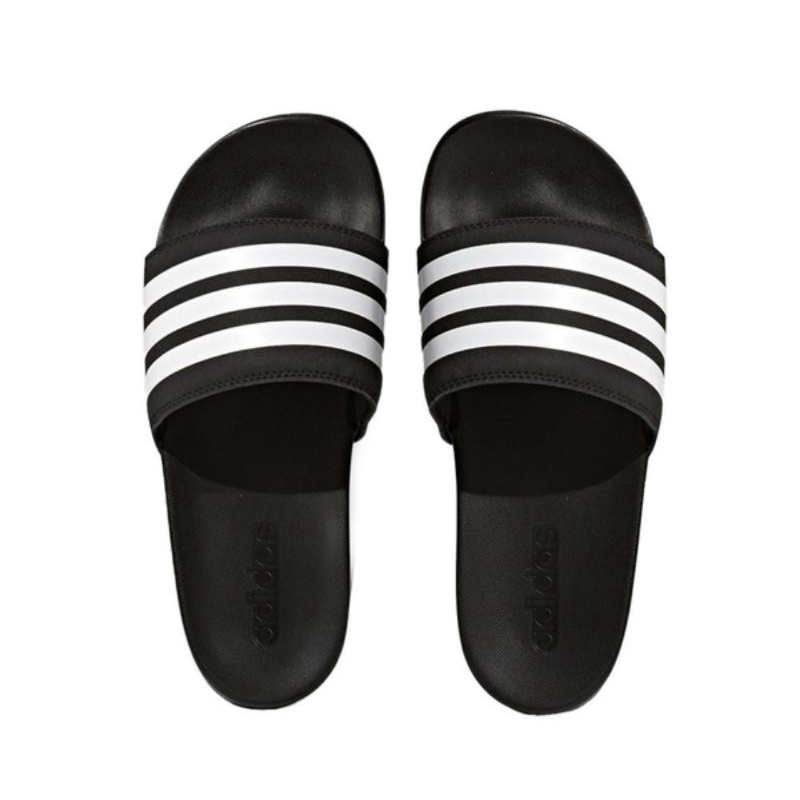 adidas adilette slides 22 black and white