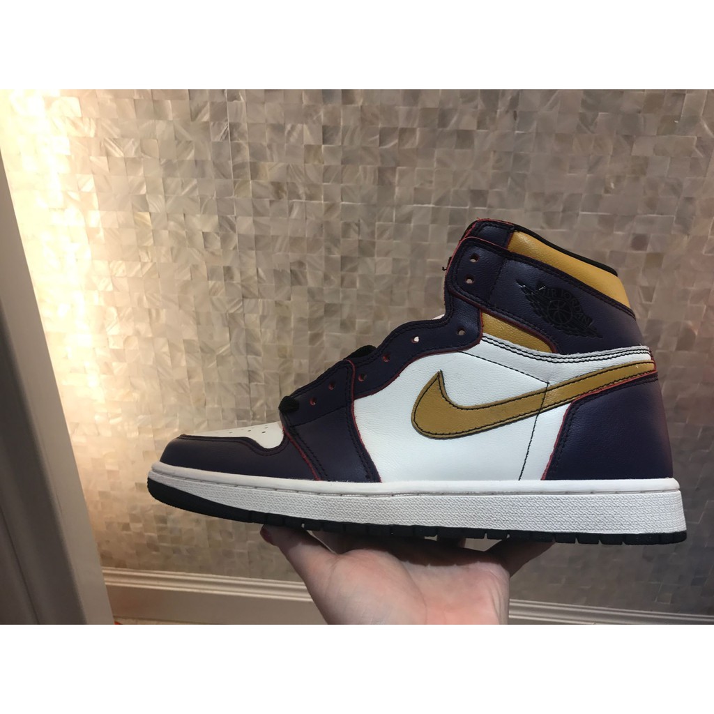 jordan 1 purple and gold