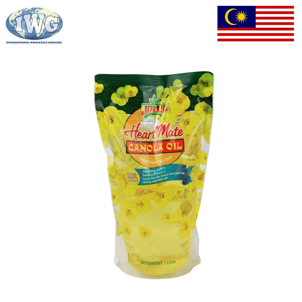 IWG JOLLY Heartmate Canola Oil SUP 1L Shopee Philippines