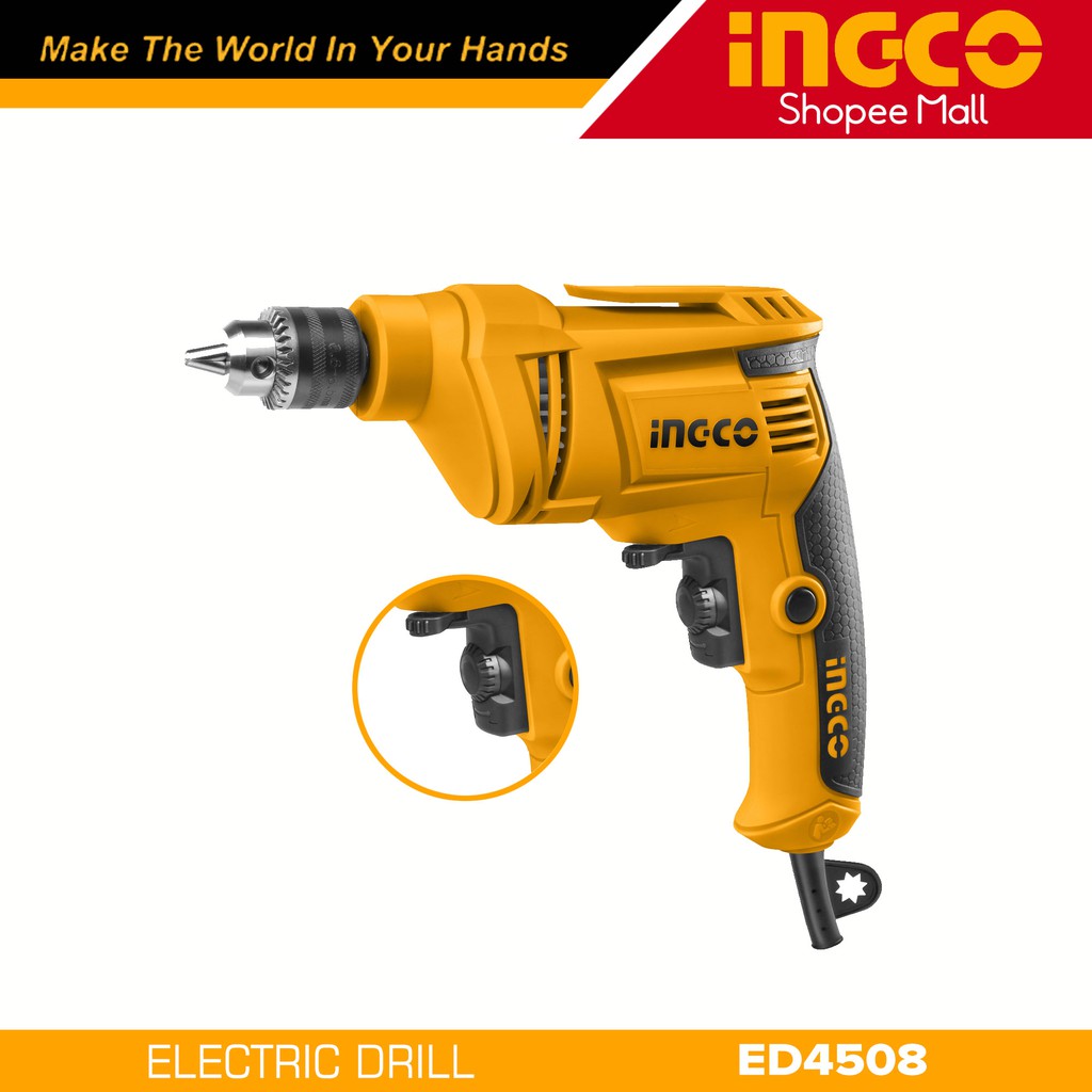 Ingco ED4508 Electric Drill 450W with Variable Speed & Forward